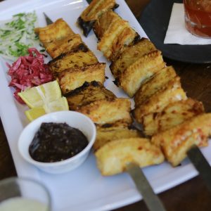 چلو ماهی قزل کبابی